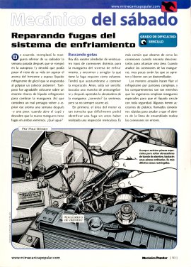 Mecánico del sábado -Reparando fugas del sistema de enfriamiento - Agosto 1998