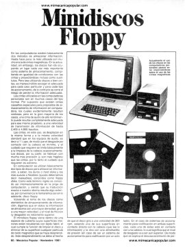 Minidiscos Floppy -Noviembre 1981