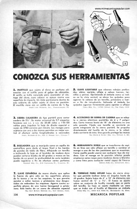 Conozca Sus Herramientas - Julio 1958