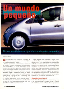 Firmas prestigiadas están fabricando autos pequeños para gente de estatura normal. - Abril 1998
