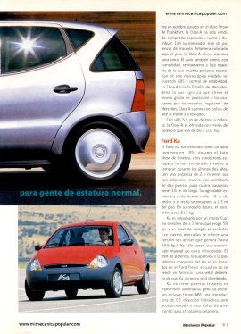 Firmas prestigiadas están fabricando autos pequeños para gente de estatura normal. - Abril 1998