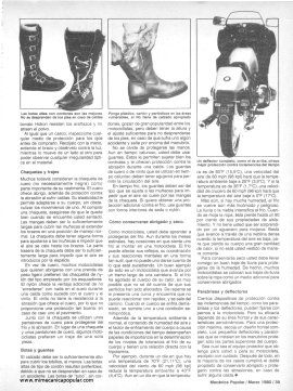 Cómo protegerse en la motocicleta - Marzo 1980
