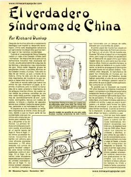 El verdadero síndrome de China - Noviembre 1981