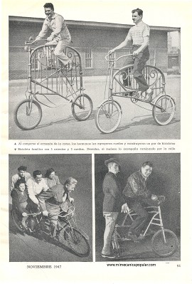 Los Ciclistas Steinlauf -Noviembre 1947