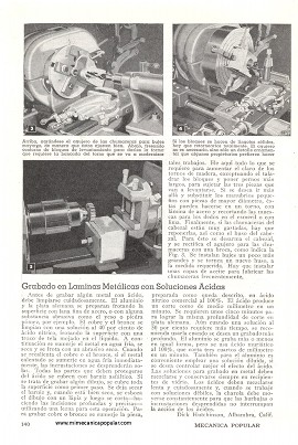 Levantando el cabezal y contrapunta de torno pequeño para madera - Agosto 1947