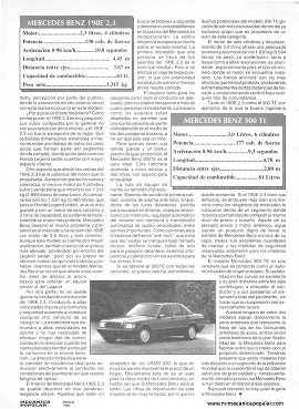 Dos Mercedes Benz únicos -190E 2.3 -300 TE - Marzo 1992