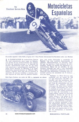 Motocicletas Españolas - Agosto 1950