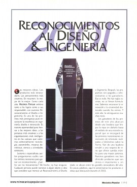 Reconocimientos al Diseño e Ingeniería - Enero 2001
