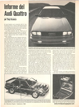 Audi Quattro - Septiembre 1982