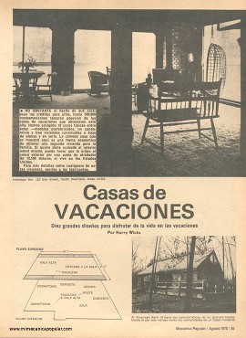 Casas de Vacaciones - Agosto 1975