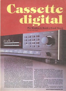 Cassette digital - Octubre 1987