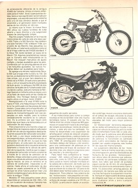 La Motocicleta Yamaha V-2 -Agosto 1982