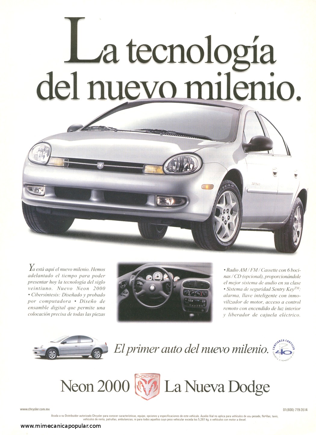 Publicidad - Dodge Neon 2000 - Mayo 1999