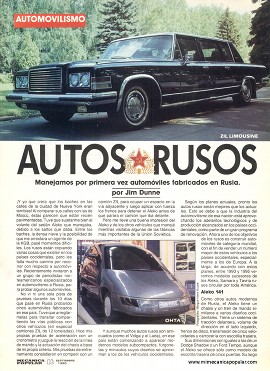 Autos Rusos - Septiembre 1990