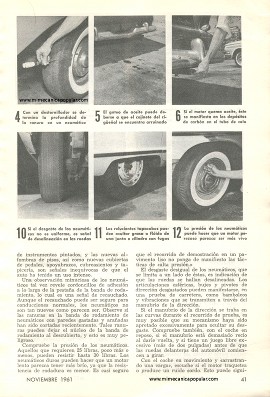 Al Comprar un Automóvil Usado Siga Estos Consejos - Noviembre 1961