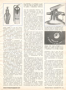 Lo que debe saber sobre los extintores - Septiembre 1971