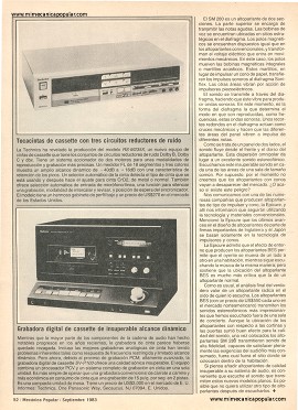 Supersonido en los nuevos altoparlantes - Septiembre 1983