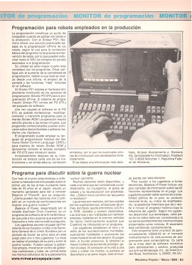 Monitor de Programación - Marzo 1986