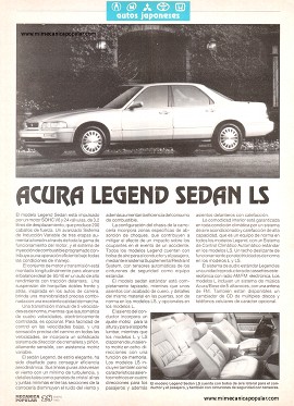 Acura Legend Sedan LS - Enero 1993