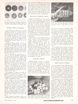Localizadores de Tesoros ¿Dan Buenos Resultados? - Noviembre 1967