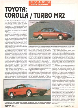 Toyota: Corolla-Turbo MR2 - Enero 1993
