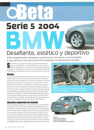 BMW Serie 5 2004 - Octubre 2003