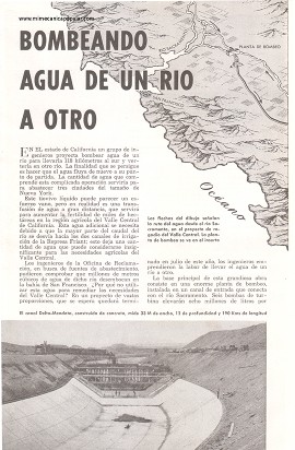 Bombeando agua de un río a otro - Mayo 1951