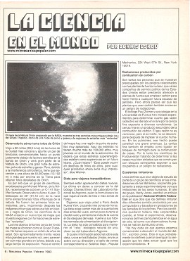La ciencia en el mundo - Febrero 1983