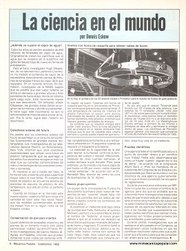 La ciencia en el mundo - Septiembre 1982