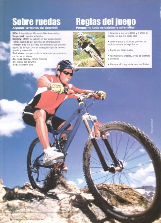 La modalidad más extrema del ciclismo -Downhill - Noviembre 2003