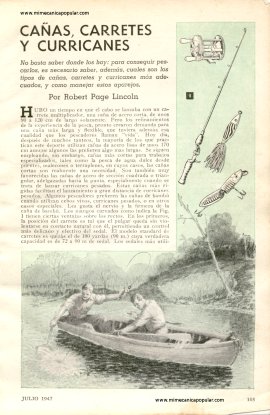 Cañas, Carretes y Curricanes - Julio 1947