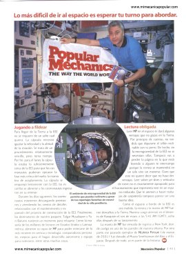La primera revista en el espacio - Agosto 2001