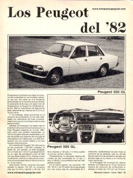 Los Peugeot del 82 -Enero 1982