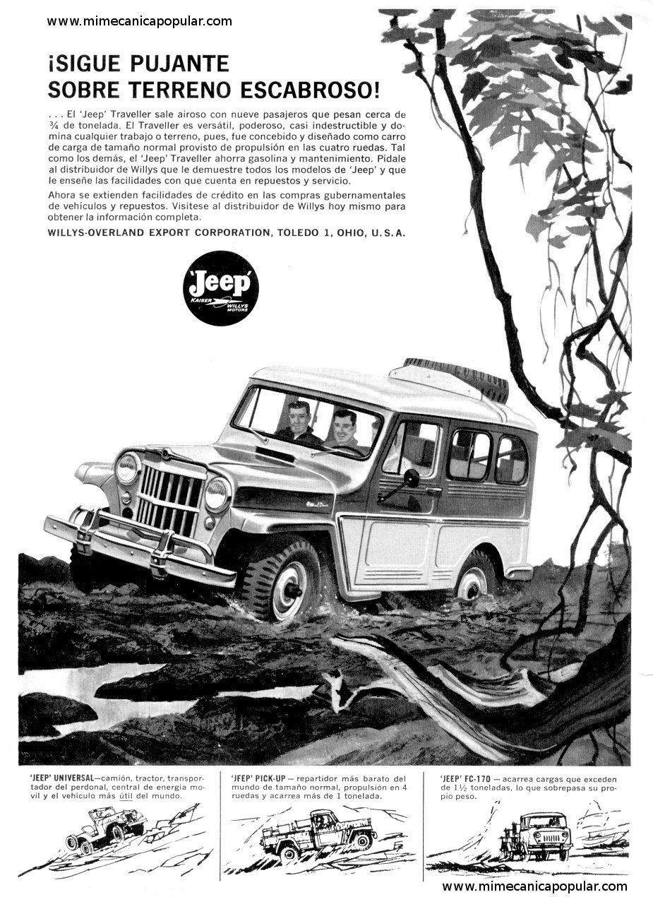 Publicidad - Jeep Traveller - Julio 1962