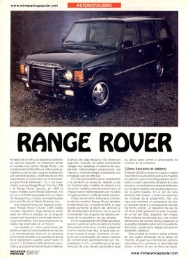 Range Rover - Enero 1994