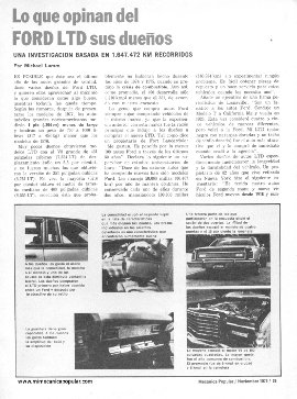 Informe de los dueños: Ford LTD - Noviembre 1976