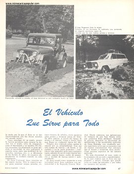 El Vehículo Que Sirve para Todo - Noviembre 1965