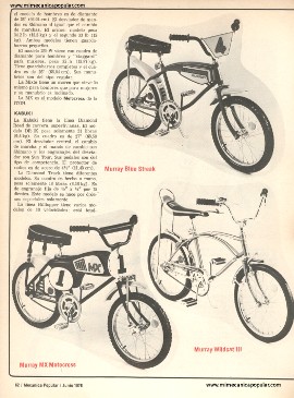 Seleccione su Bicicleta - Junio 1976