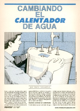 Cambiando el Calentador de Agua - Octubre 1988