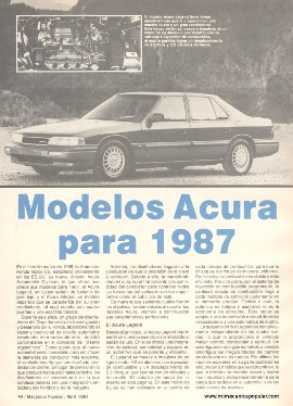 Honda Acura - Abril 1987