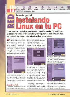 En la Red - Instalando Linux en tu PC (cuarta parte) - Julio 2001