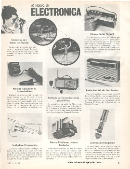 Lo nuevo en electrónica en Abril 1967