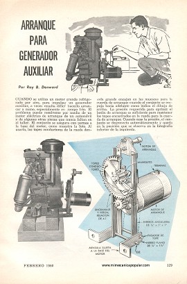 Arranque para Generador Auxiliar - Febrero 1960