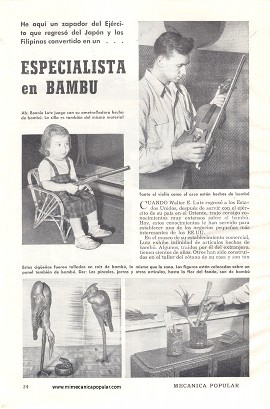 Especialista en Bambú - Marzo 1951