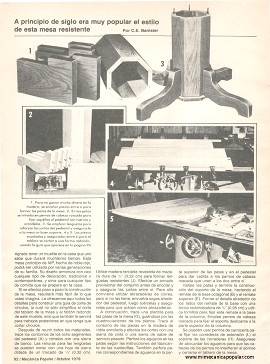 Construya una mesa clásica - Octubre 1979