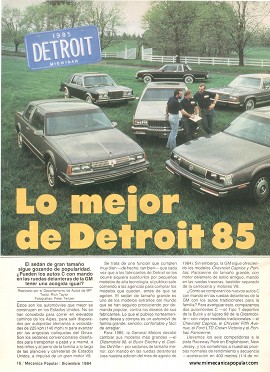 Lo mejor de Detroit 85 - Diciembre 1984
