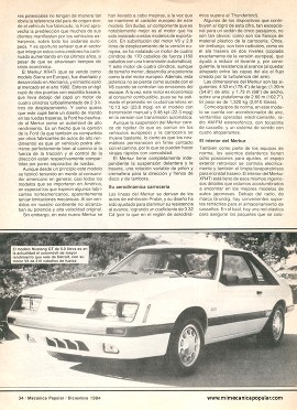 Los Autos Ford para 1985 - Diciembre 1984