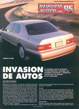 Invasión de Autos Europeos y Asiáticos - Febrero 1995
