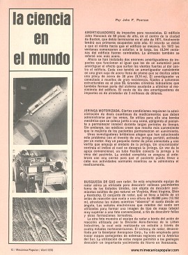 La ciencia en el mundo - Abril 1976