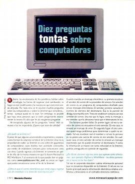 Diez preguntas tontas sobre computadoras - Abril 2000